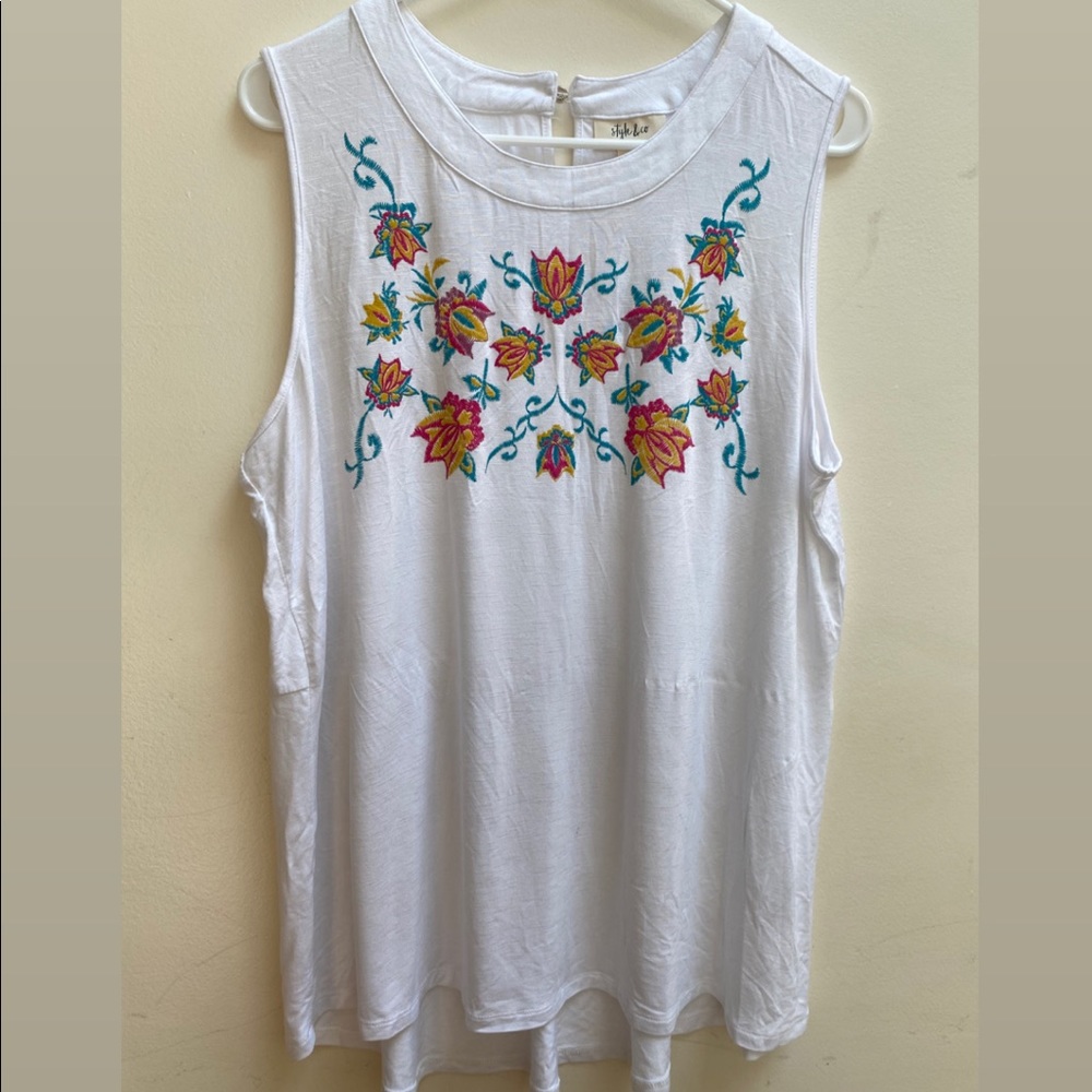 NWT Style & Co women’s  hi-low hem top